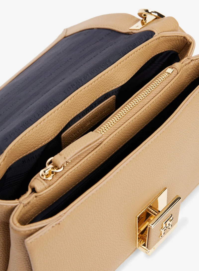 TOMMY HILFIGER  Monogram Pebble Grain Crossbody Bag for Women | Best Price UAE